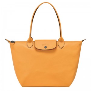 Apricot - Leather Longchamp Le Pliage Xtra M Tote Women Shoulder Bags | AU7564BE