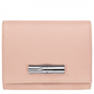 Ballerina - Leather Longchamp Le Roseau Women Wallets | AU7862PJ
