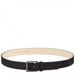Black - Leather Longchamp 3D Men Belts | AU9328ZU