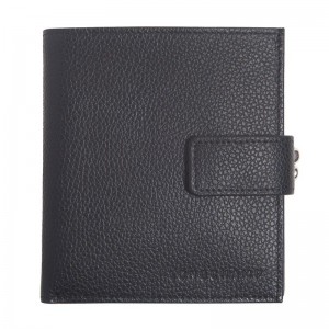 Black - Leather Longchamp Le FoulonnÉ Compact Women Wallets | AU7824BE