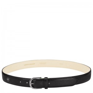 Black - Leather Longchamp Le Pliage Women Belts | AU8365IL