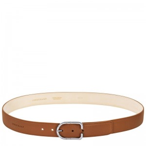 Caramel - Leather Longchamp Le FoulonnÉ Men Belts | AU9314YX