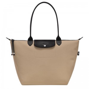 Clay - Recycled canvas Longchamp Le Pliage Energy L Tote Women Shoulder Bags | AU7508ZU