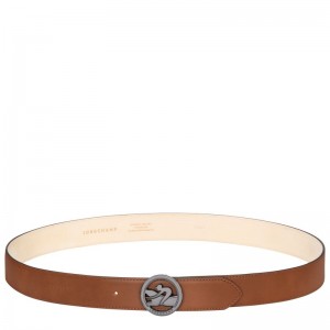 Cognac - Leather Longchamp Box-Trot Men Belts | AU9305RV