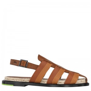 Cognac - OTHER Longchamp Women Sandals | AU8748SG