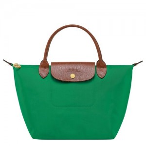 Green - Recycled canvas Longchamp Le Pliage Original S Women Handbag | AU7336RV