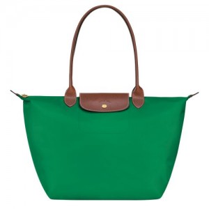 Green - Recycled canvas Longchamp Le Pliage Original L Tote Women Shoulder Bags | AU7605DF