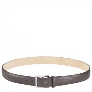 Grey - Leather Longchamp VÉgÉtal Men Belts | AU9324HA