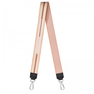Nude - Canvas Longchamp Rayures Shoulder strap Women Accessories | AU7773NW