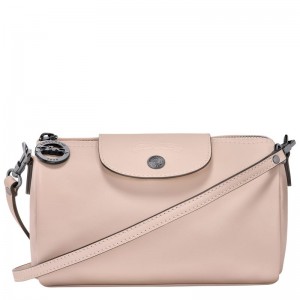 Nude - Leather Longchamp Le Pliage Xtra XS Women Crossbody Bags | AU7449DF