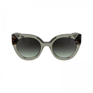 Olive/Havana - Acetate Longchamp Women Sunglasses | AU8468OK