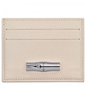 Paper - Leather Longchamp Le Roseau Women Card Holder | AU7921JP
