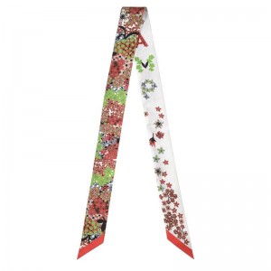 Paprika - Silk Longchamp Collier de fleurs Bandeau Women Headband | AU8226PJ