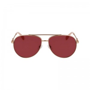 Rose Gold/Wine - OTHER Longchamp Women Sunglasses | AU8512JP