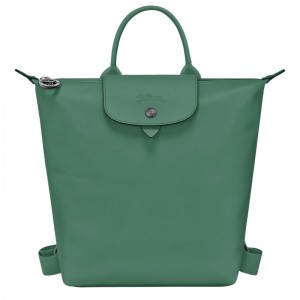Sage - Leather Longchamp Le Pliage Xtra S Women Backpacks | AU7657DF