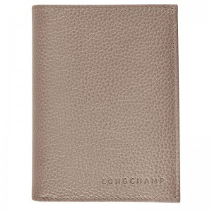 Turtledove - Leather Longchamp Le FoulonnÉ Men Wallets | AU8995WN